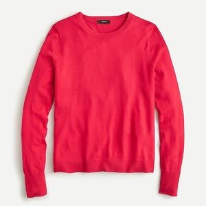 J.Crew Merino Margot Crewneck in Authentic Red XL
